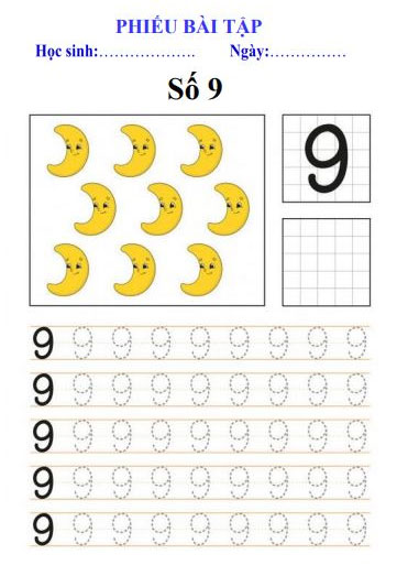Picture 49 of Beautifully designed alphabet and number tracing practice book for 5-year-olds (from 1 to 10).