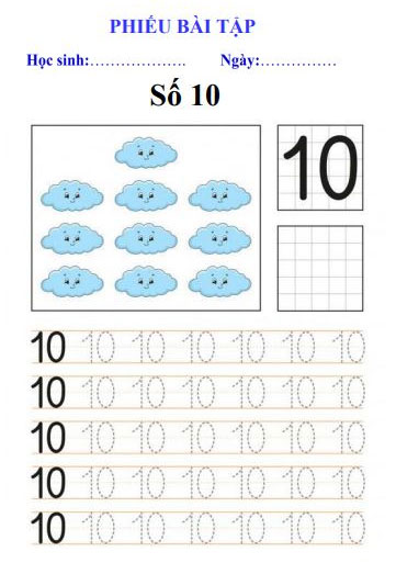 Picture 50 of Beautifully designed alphabet and number tracing practice book for 5-year-olds (from 1 to 10).