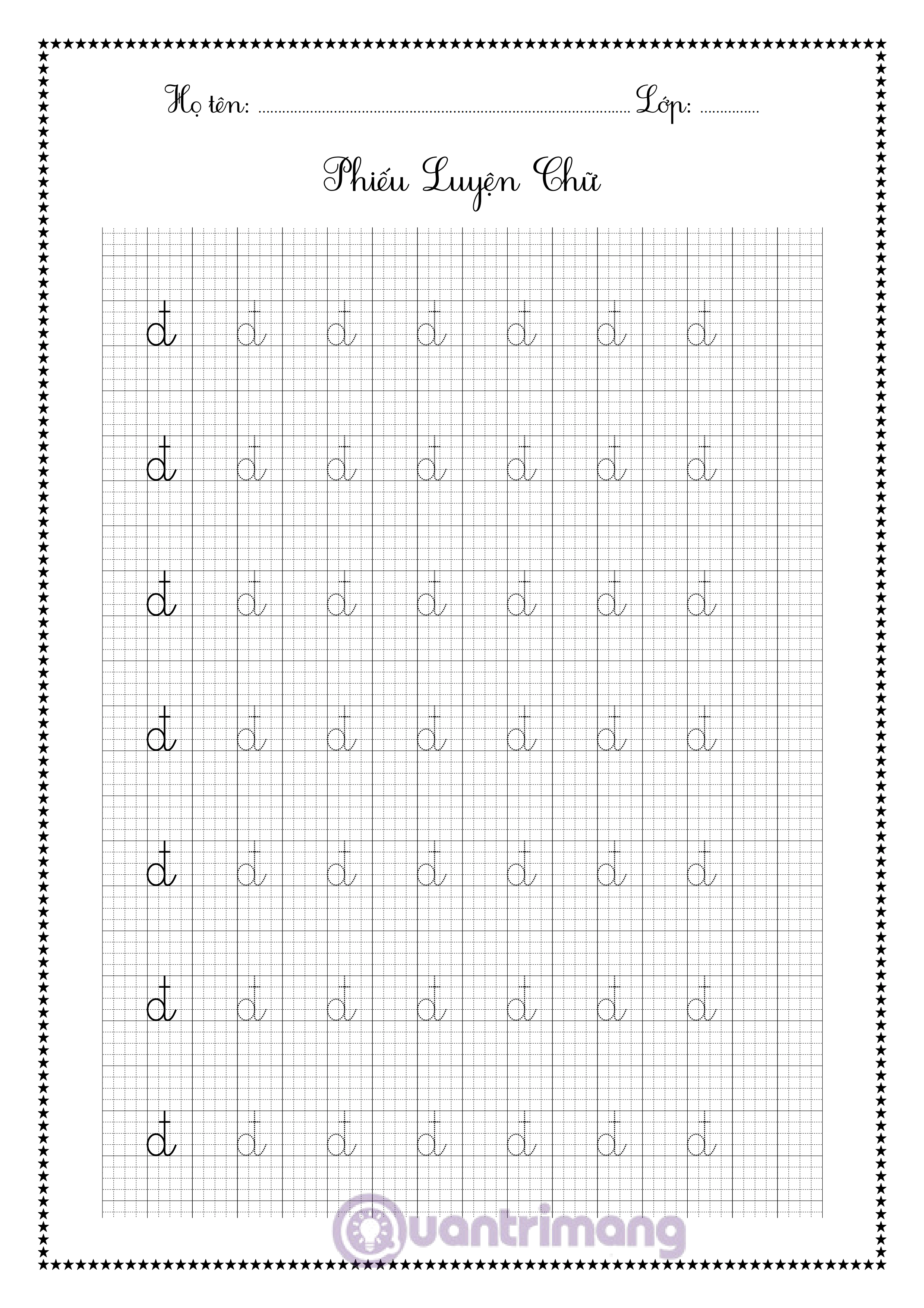 Picture 7 of Beautifully designed alphabet and number tracing practice book for 5-year-olds (from 1 to 10).