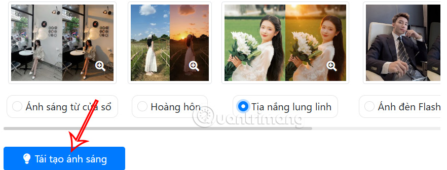 Instructions for adjusting light for photos using AI Picture 4