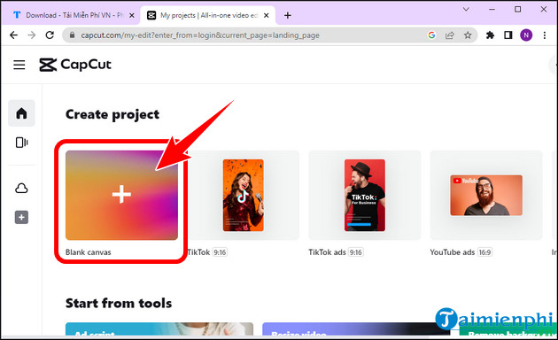 Link Capcut Online instructions for online access and use Picture 4