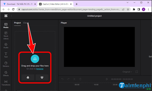 Link Capcut Online instructions for online access and use Picture 5