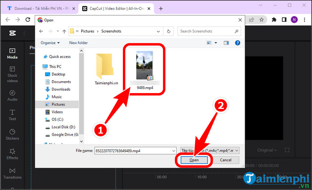Link Capcut Online instructions for online access and use Picture 6
