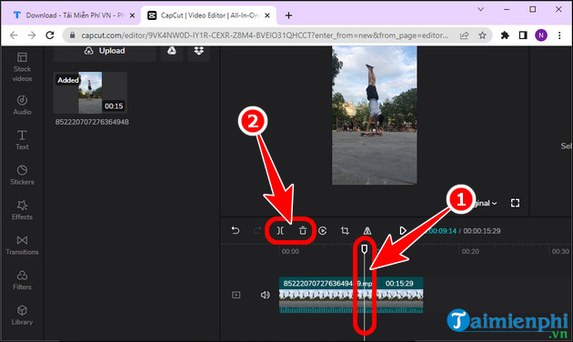 Link Capcut Online instructions for online access and use Picture 8