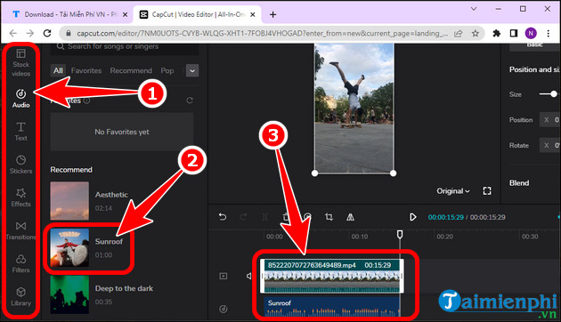 Link Capcut Online instructions for online access and use Picture 9