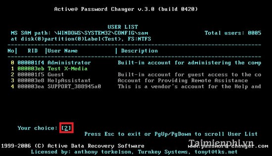 Log in to your computer when you forget your password or break your Windows password Picture 7