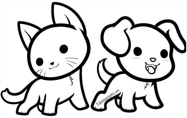 Lovely animal coloring pages for kids help develop thinking Picture 1