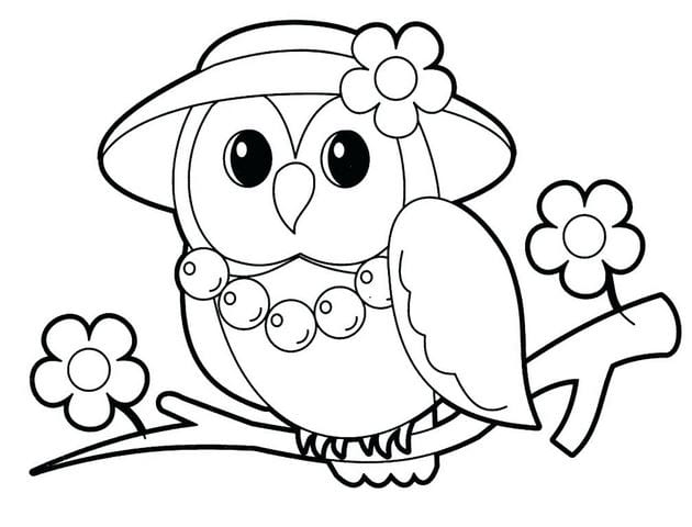 Lovely animal coloring pages for kids help develop thinking Picture 22
