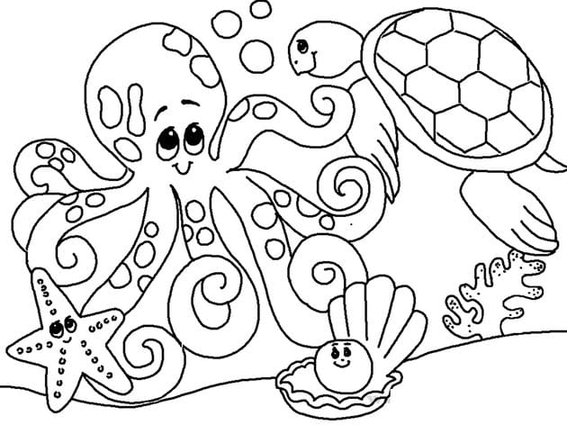 Lovely animal coloring pages for kids help develop thinking Picture 4