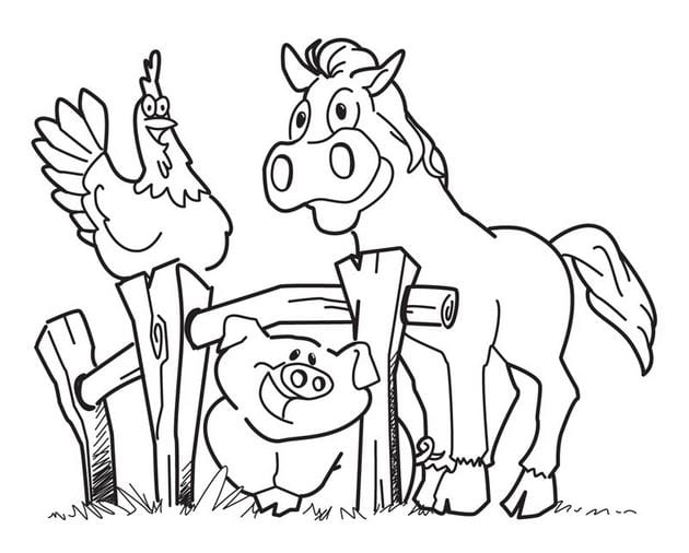 Lovely animal coloring pages for kids help develop thinking Picture 8