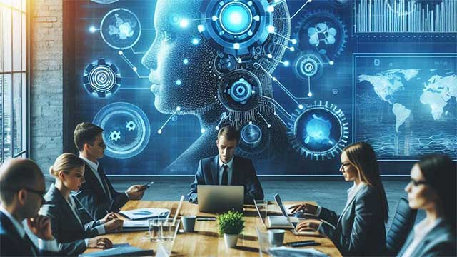 Picture 1 of Maximizing the synergy between humans and AI in the workplace.