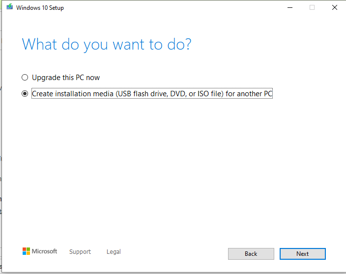 Media Creation Tool - Software to download Windows 10 from Microsoft Picture 4