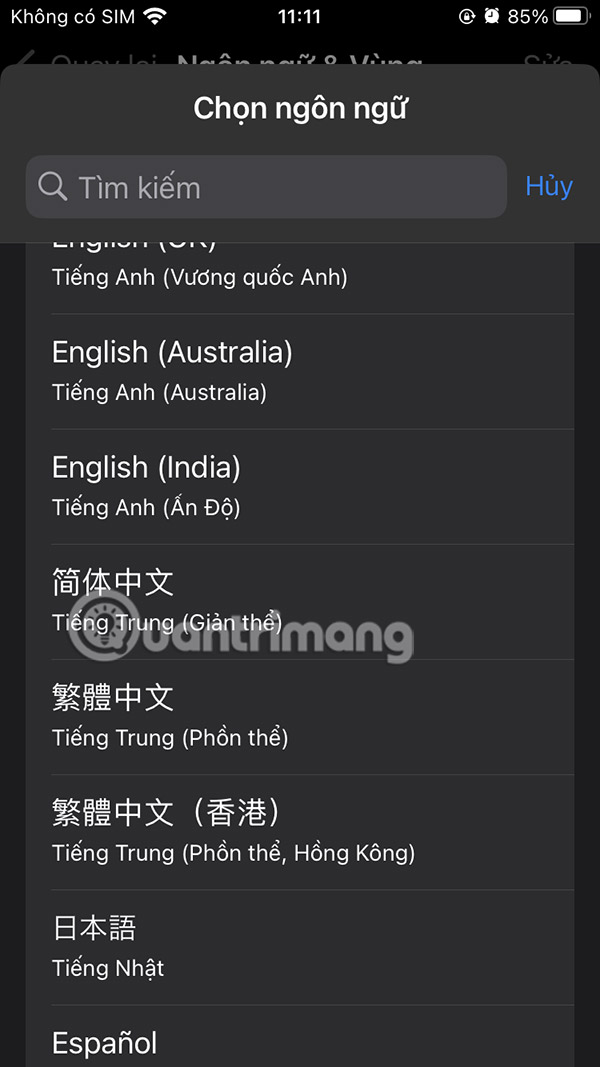 images 4 of Mẹo đổi ngôn ngữ cho từng ứng dụng trên iPhone