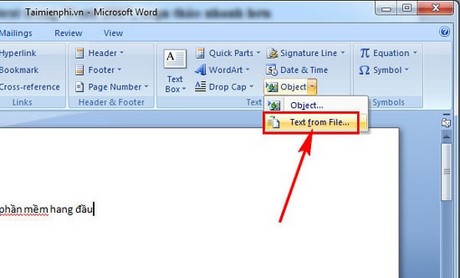 Merge and merge multiple documents in Word 2007 Picture 2