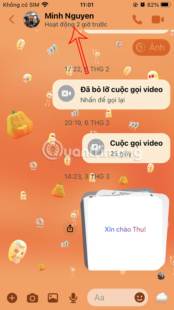 Instructions to change Messenger color on phone, computer Picture 1