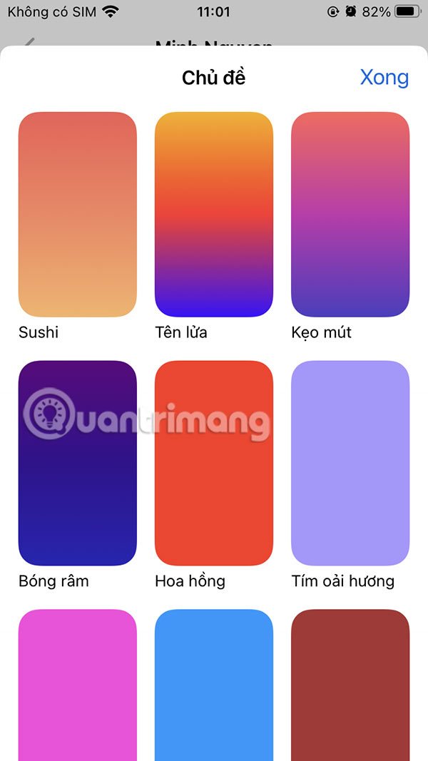 Instructions to change Messenger color on phone, computer Picture 3