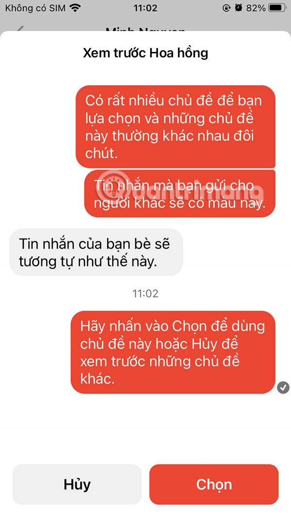 Instructions to change Messenger color on phone, computer Picture 4