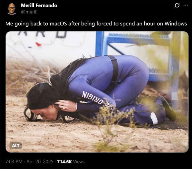 Microsoft Senior Manager Admits 'Mac Is Better Than Windows 11' Picture 1