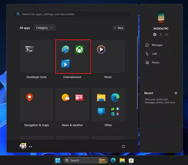 Microsoft tests a Start menu interface similar to iOS Picture 1