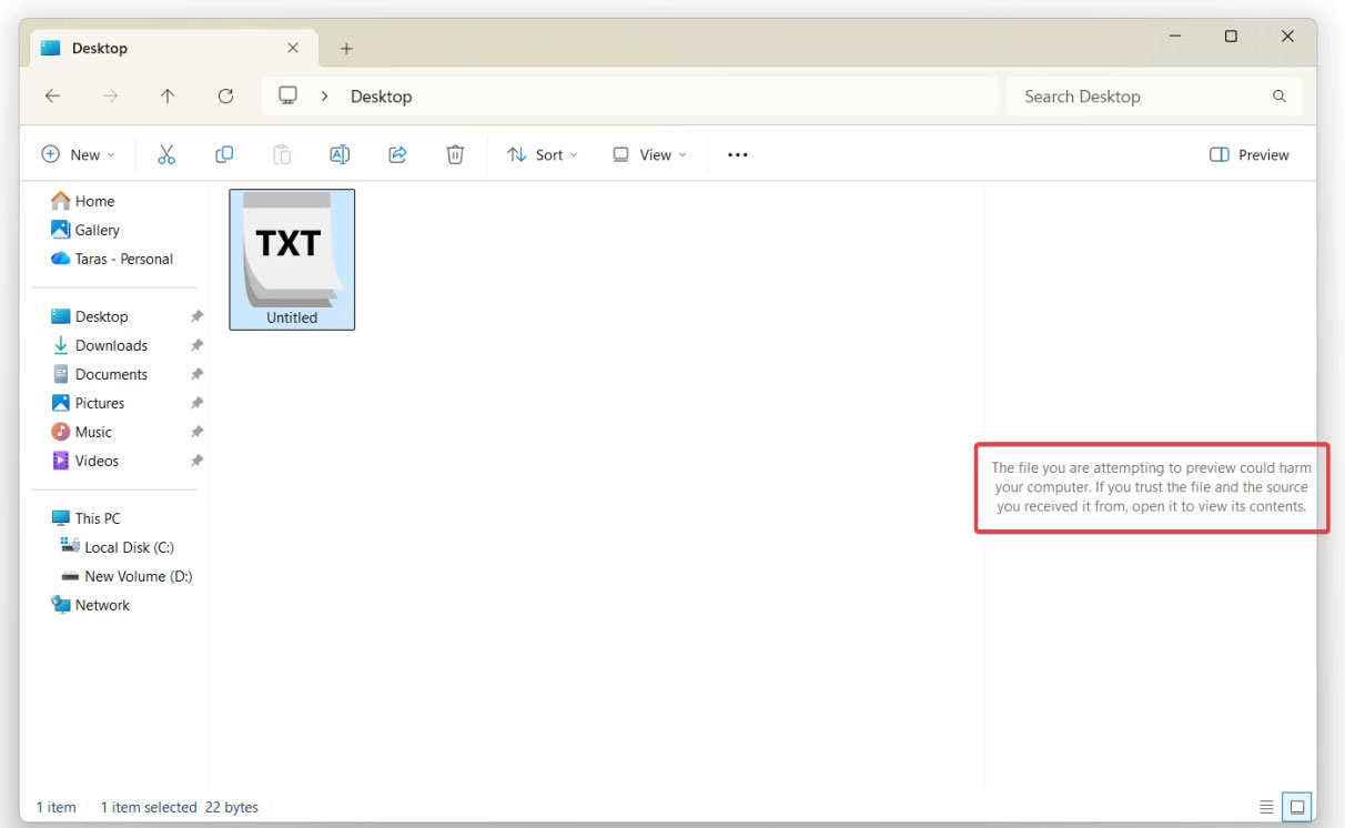 Microsoft disables previews in File Explorer for security reasons Picture 1