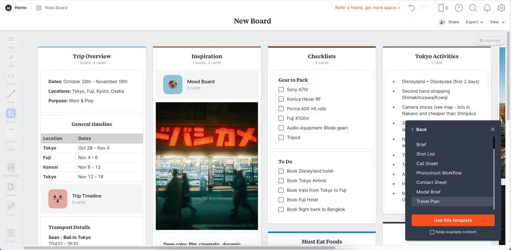 Milanote note taking app Picture 1