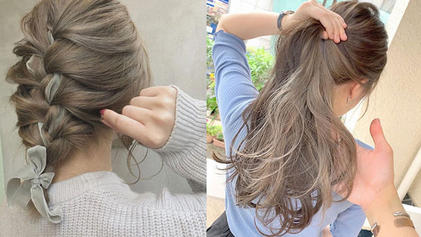 Picture 2 of These milk tea hair dye colors are beautiful, elegant, and flattering to the skin.