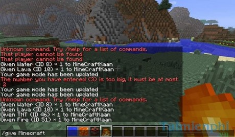 Picture 3 of Minecraft codes, a compilation of Minecraft PE commands.