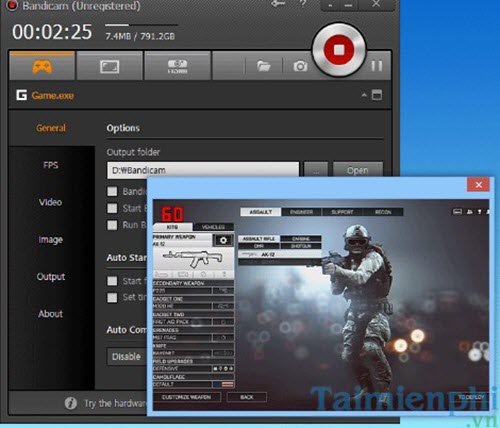 Minimum computer configuration to install Bandicam Picture 3