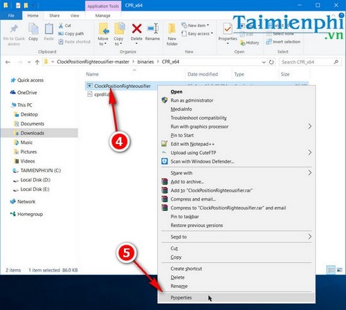 Picture 3 of Move the clock to the end of the Taskbar on Windows 10.