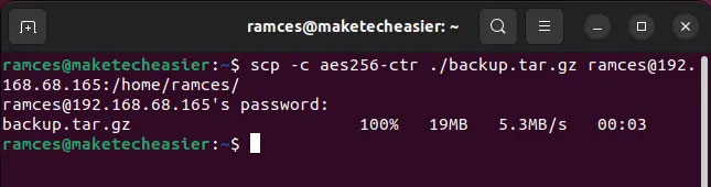 Moving files between Linux systems with SCP Picture 12