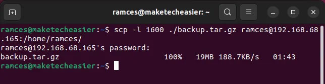 Moving files between Linux systems with SCP Picture 14