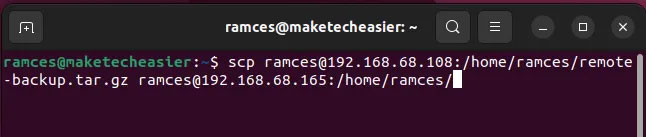 Moving files between Linux systems with SCP Picture 15
