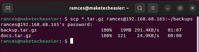 Moving files between Linux systems with SCP Picture 6