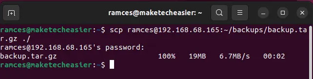 Moving files between Linux systems with SCP Picture 7