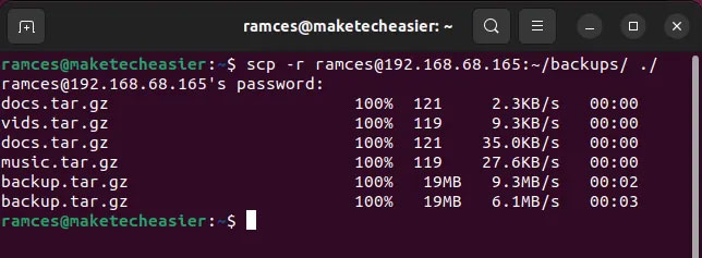Moving files between Linux systems with SCP Picture 9