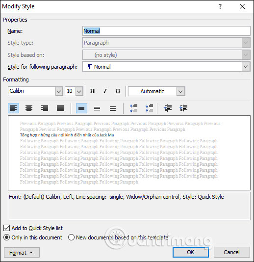 Picture 4 of MS Word - Lesson 7: How to Use Styles