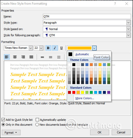 Picture 8 of MS Word - Lesson 7: How to Use Styles