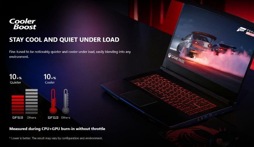 MSI Thin GF63 12VE 460VN - Compact and powerful for entertainment needs Picture 4