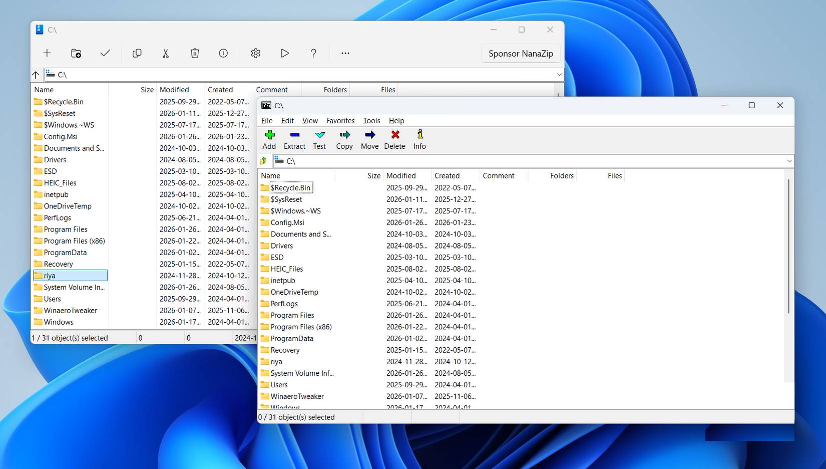 NanaZip - An open-source tool for decompressing zip files. Picture 2