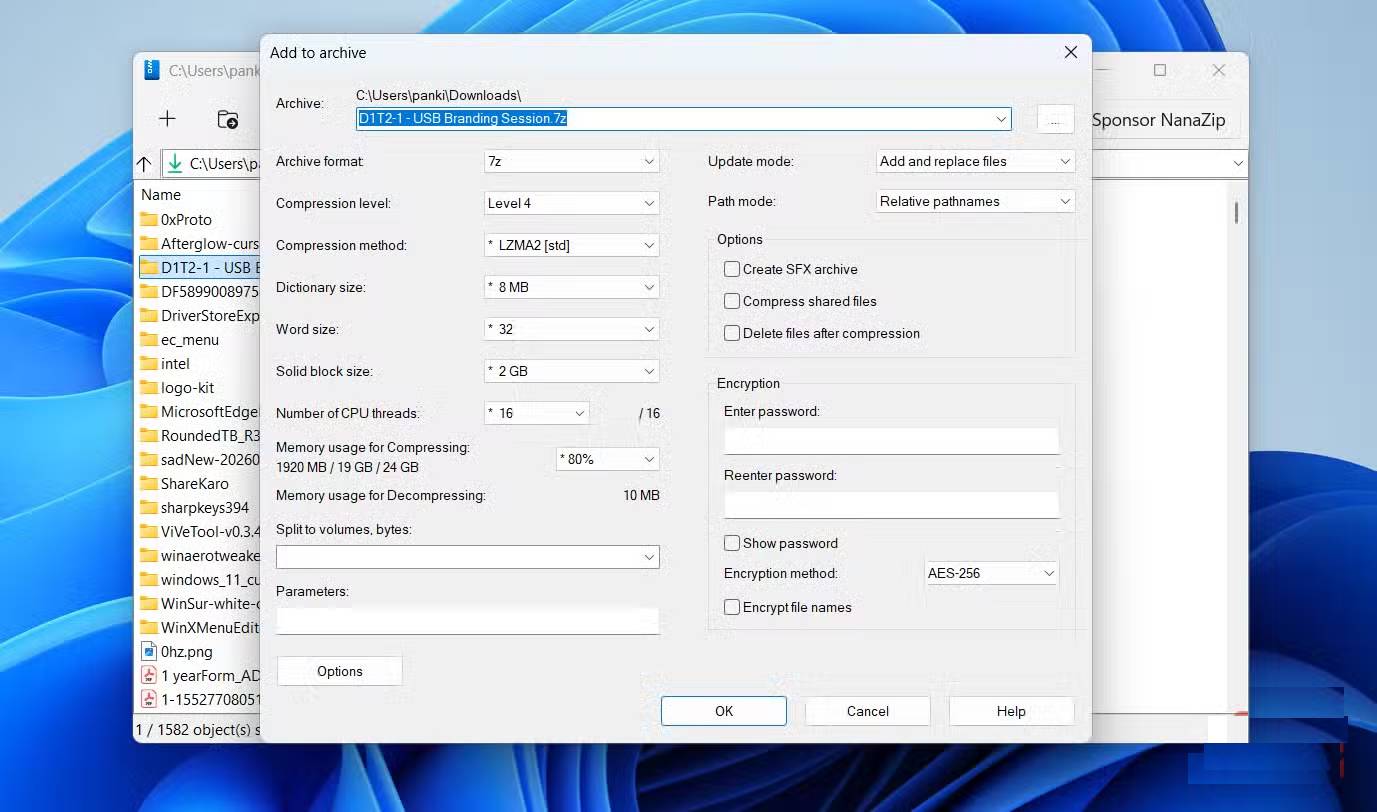 NanaZip - An open-source tool for decompressing zip files. Picture 4