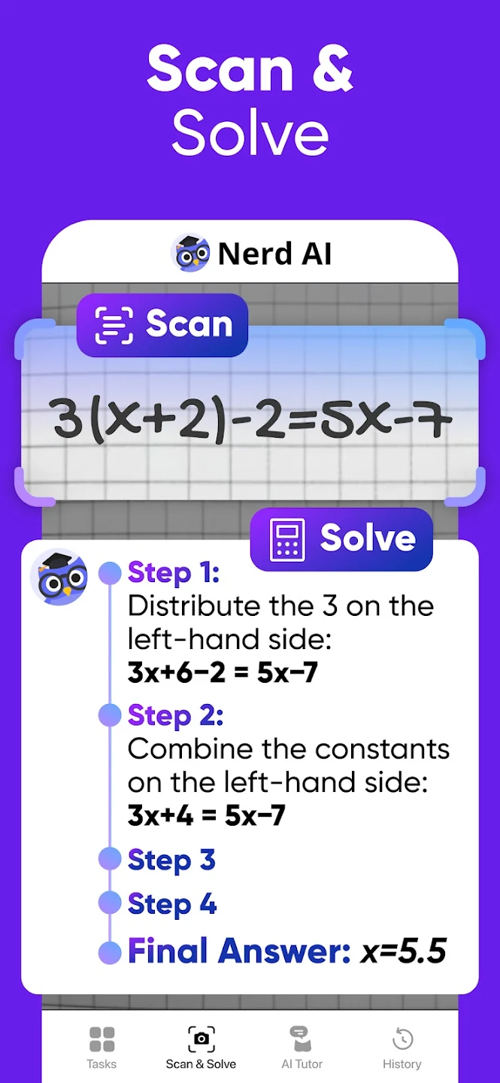 Nerd AI - Tutor & Math Helper Picture 1
