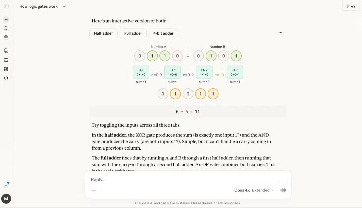 The new Claude Interactive Visuals is the best feature the app has ever had. Picture 7