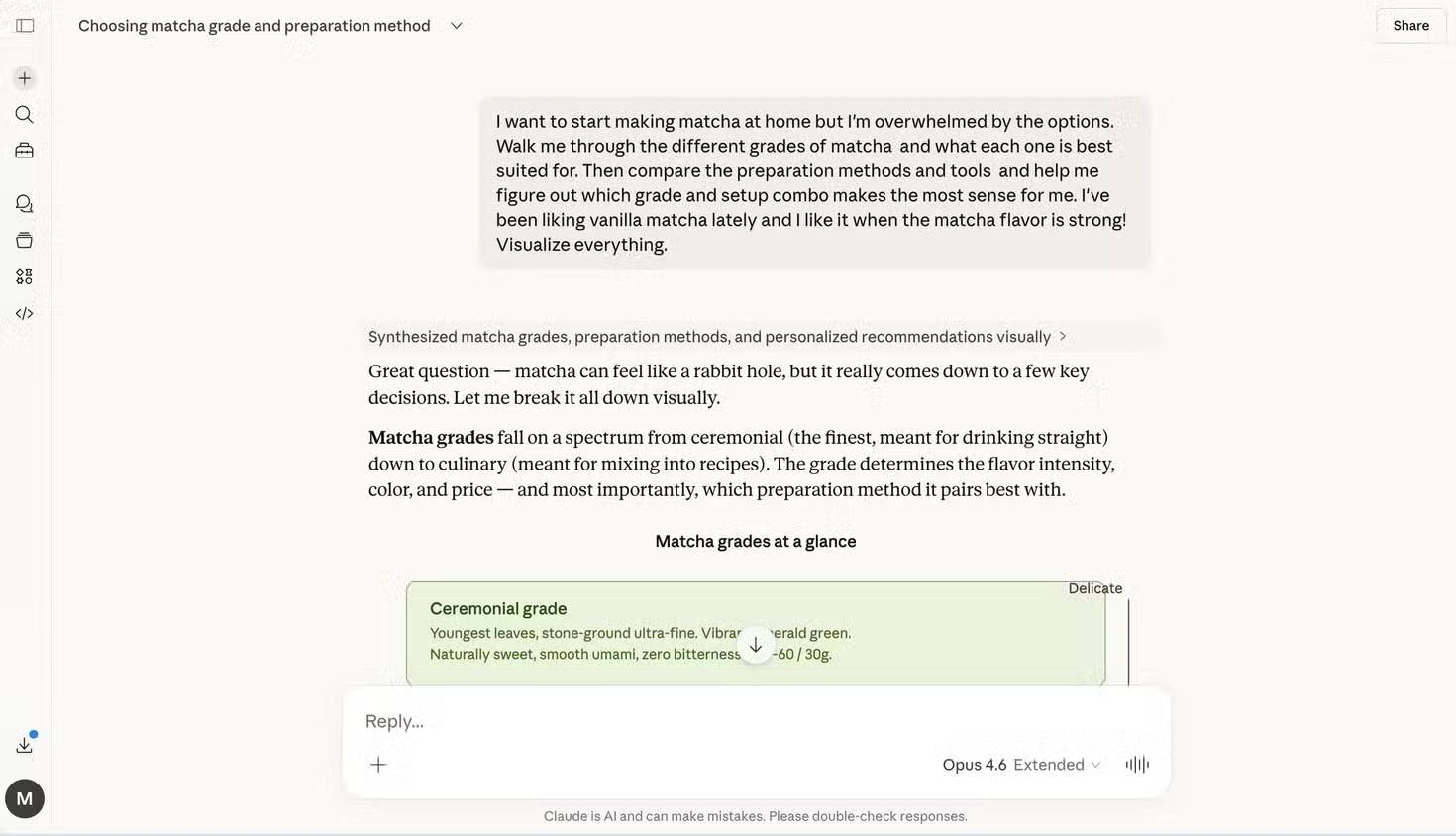 The new Claude Interactive Visuals is the best feature the app has ever had. Picture 8