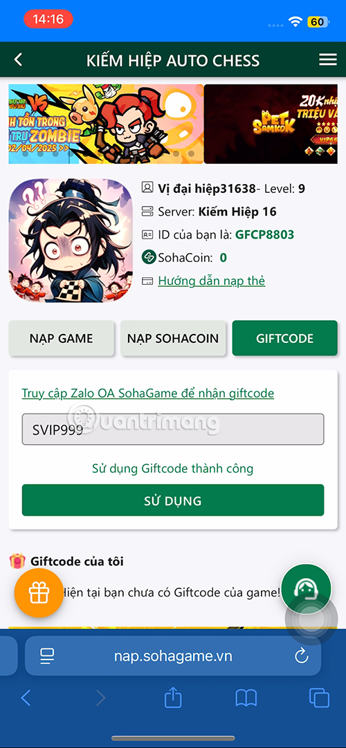 Latest Code for Swordplay Auto Chess and how to redeem code Picture 4