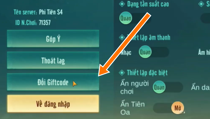 Latest Code of Ngạo Thế Phi Tiên and how to redeem code Picture 2