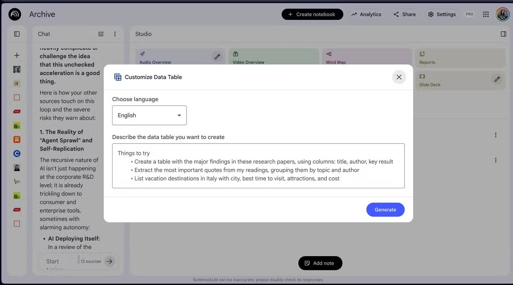 NotebookLM's new feature makes researchers' dreams a reality. Picture 1
