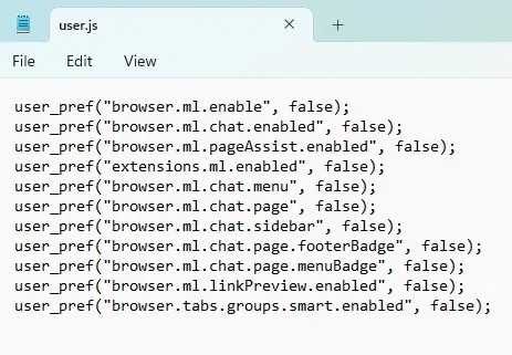 The new Firefox AI Controls allow users to disable all AI features. Picture 6
