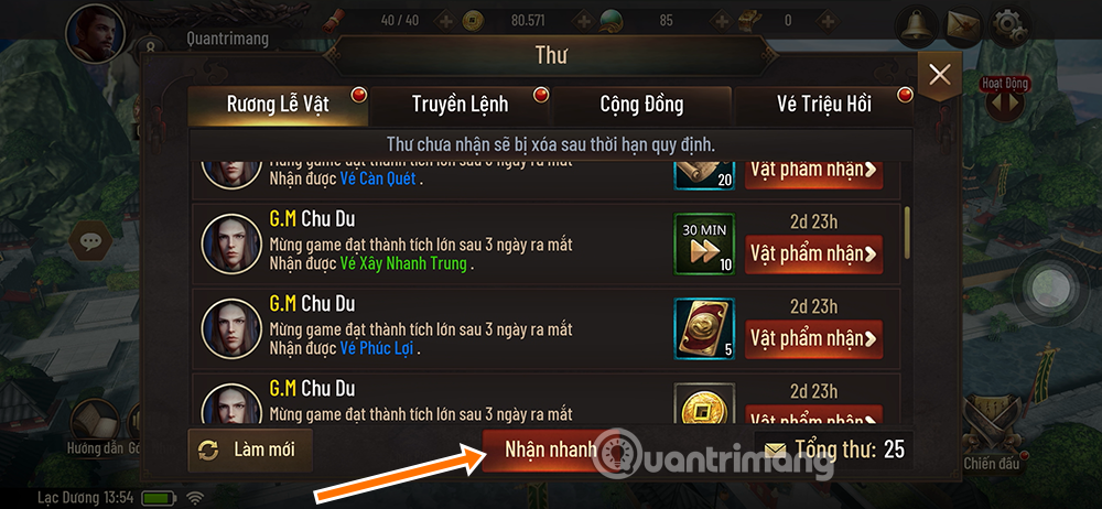 Latest Giftcode Three Kingdoms Legends and how to redeem code Picture 5