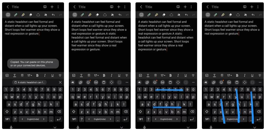 Samsung's new keyboard gestures make typing incredibly fast Picture 1