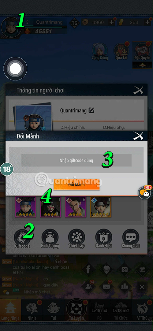 Latest Ninja Giftcode and how to redeem code Picture 1